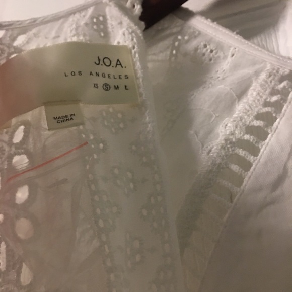 J.O.A. White Eyelet Romper Size Small - Picture 9 of 15